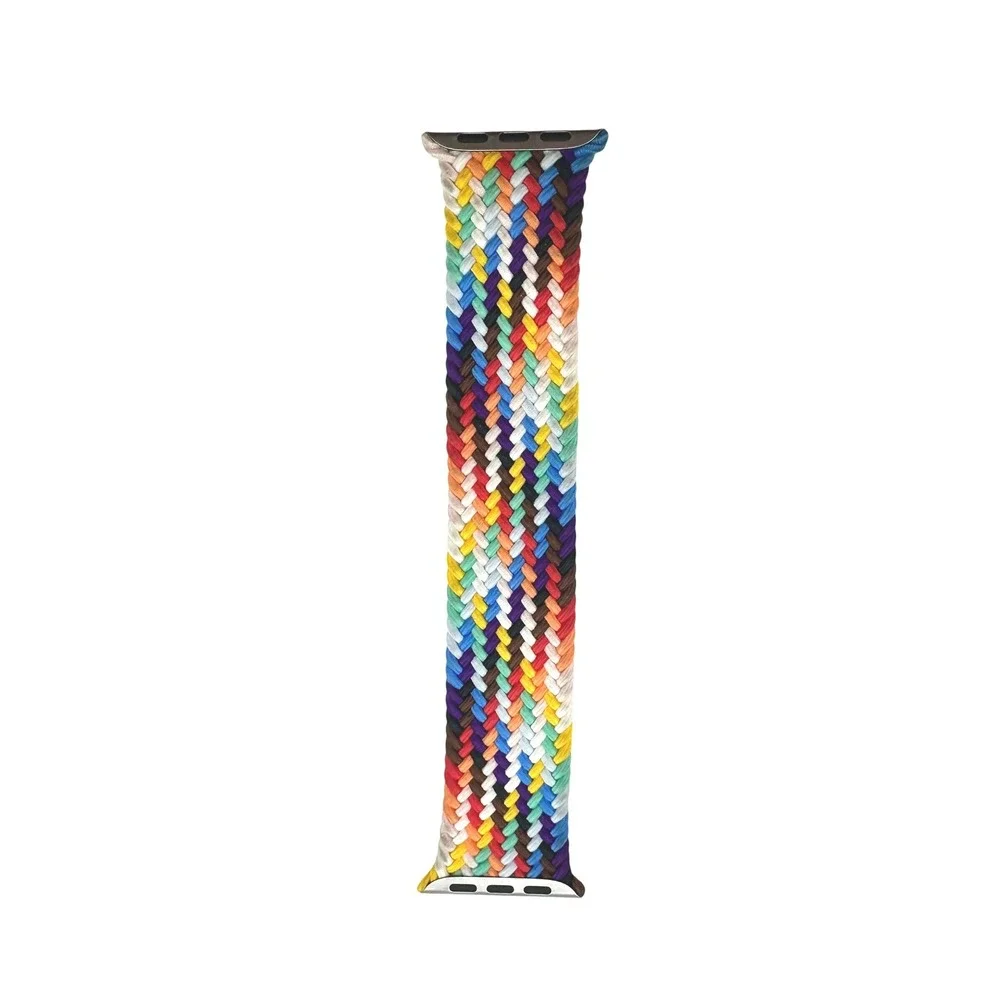 Authentic Apple Watch 2021 Pride Edition Braided Solo Loop - Size 4 (44mm)